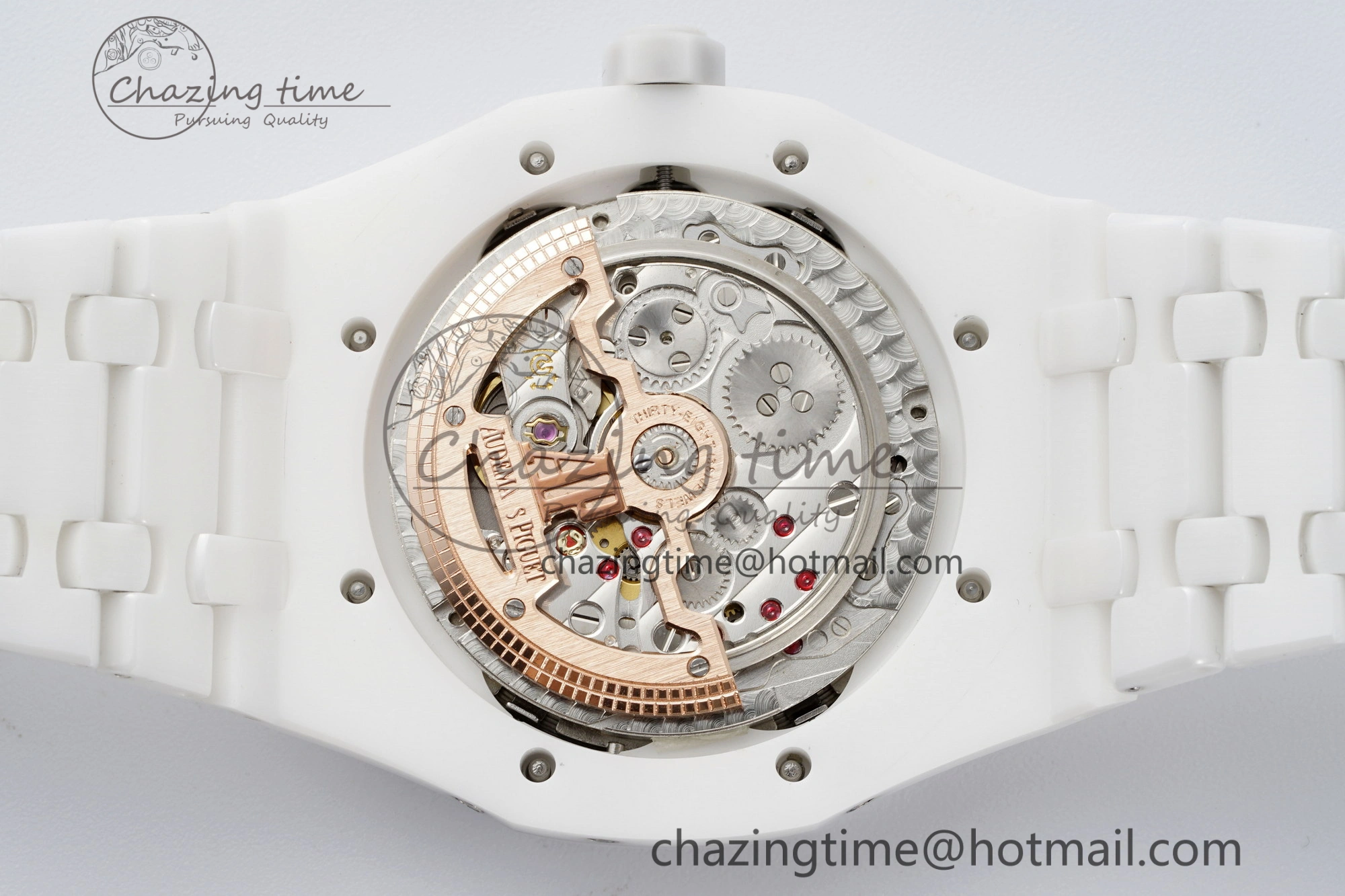Affordable Royal Oak Perpetual Calendar 26579CB White Ceramic APSF Best Edition on White Ceramic Bracelet A5134 V 4734