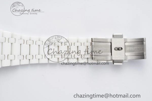 Affordable Royal Oak Perpetual Calendar 26579CB White Ceramic APSF Best Edition on White Ceramic Bracelet A5134 V 4734