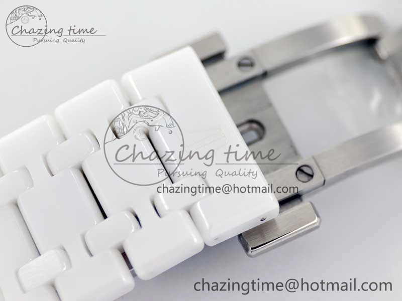 Royal Oak Perpetual Calendar 26579cb White Ceramic APSF Best Edition on Ceramic Bracelet A5134 (CHS) FlexibleFit 4810