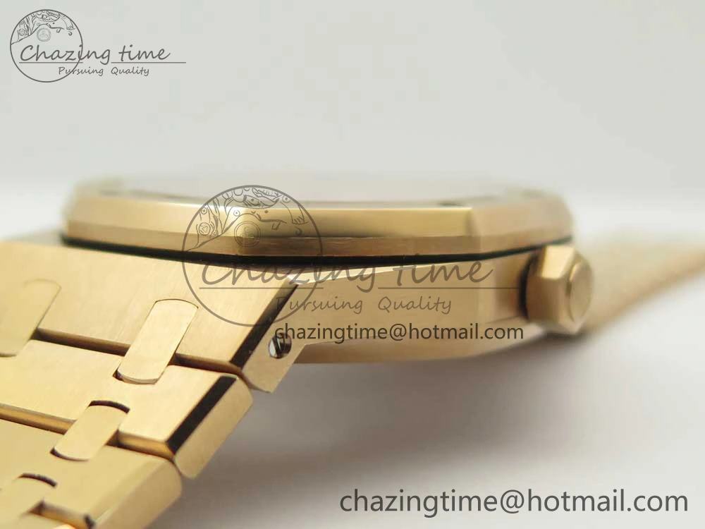 Royal Oak Tourbillon Extra-thin RG JF 1:1 Best Edition RG Textured Dial on RG Bracelet WellDesigned 4887