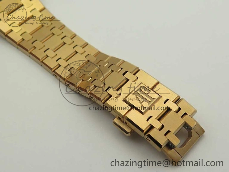 Royal Oak Tourbillon Extra-thin RG JF 1:1 Best Edition RG Textured Dial on RG Bracelet WellDesigned 4887