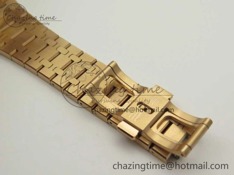 Royal Oak Tourbillon Extra-thin RG JF 1:1 Best Edition RG Textured Dial on RG Bracelet WellDesigned 4887