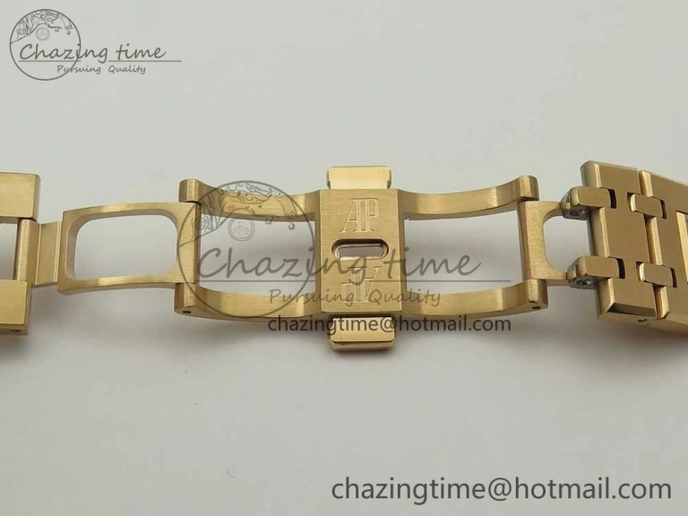 Royal Oak Tourbillon Extra-thin RG JF 1:1 Best Edition RG Textured Dial on RG Bracelet WellDesigned 4887