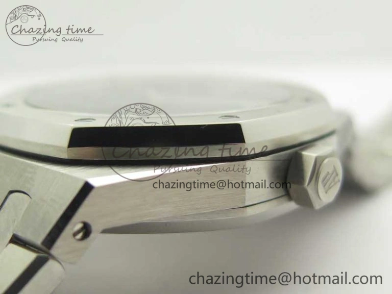 Lightweight Royal Oak Tourbillon Extra-thin SS JF 1:1 Best Edition Blue Textured Dial on SS Bracelet 4917