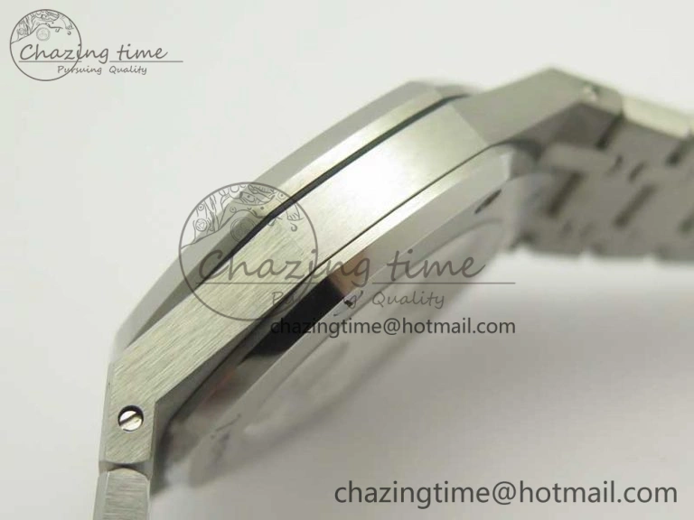 Lightweight Royal Oak Tourbillon Extra-thin SS JF 1:1 Best Edition Blue Textured Dial on SS Bracelet 4917
