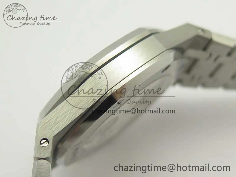 Lightweight Royal Oak Tourbillon Extra-thin SS JF 1:1 Best Edition Blue Textured Dial on SS Bracelet 4917