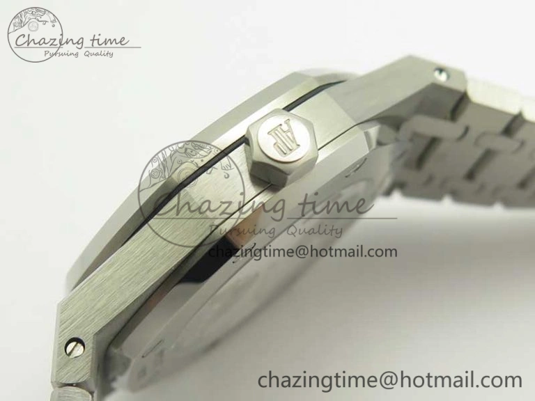 Lightweight Royal Oak Tourbillon Extra-thin SS JF 1:1 Best Edition Blue Textured Dial on SS Bracelet 4917