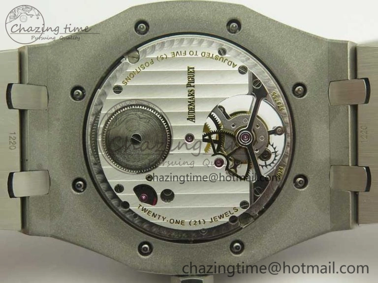 Lightweight Royal Oak Tourbillon Extra-thin SS JF 1:1 Best Edition Blue Textured Dial on SS Bracelet 4917