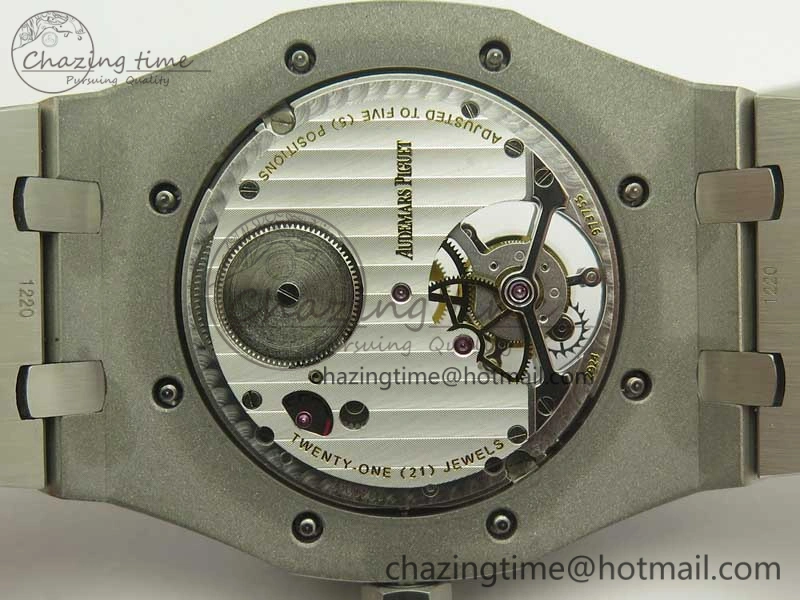 Lightweight Royal Oak Tourbillon Extra-thin SS JF 1:1 Best Edition Blue Textured Dial on SS Bracelet 4917