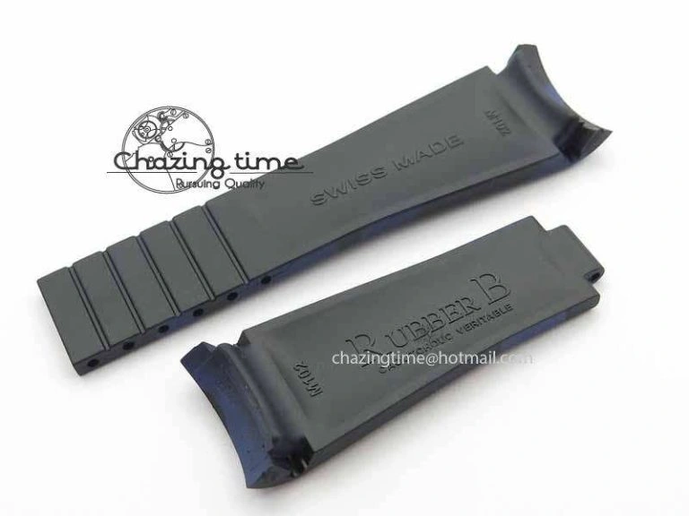 EasyMatch RubberB Camouflage Blue Strap For Deployant Buckle 4154