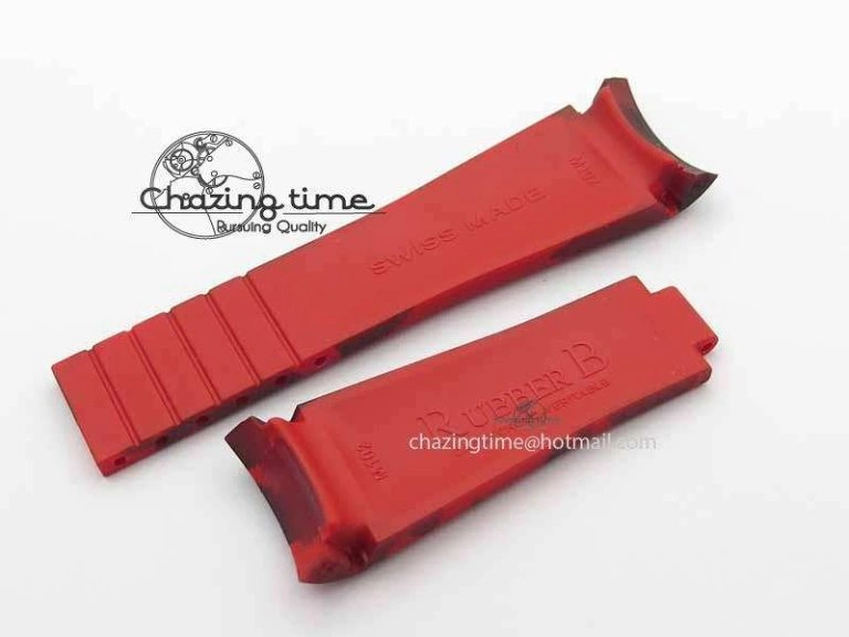 SmartChoice RubberB Camouflage Red Strap For Deployant Buckle 4142