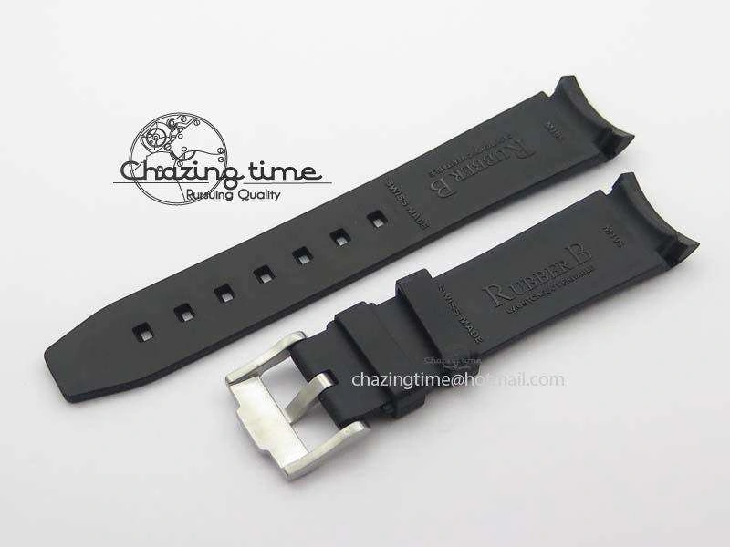 Effortless RubberB Red Line Rubber Strap With Tang Buckle For Submariner 4150