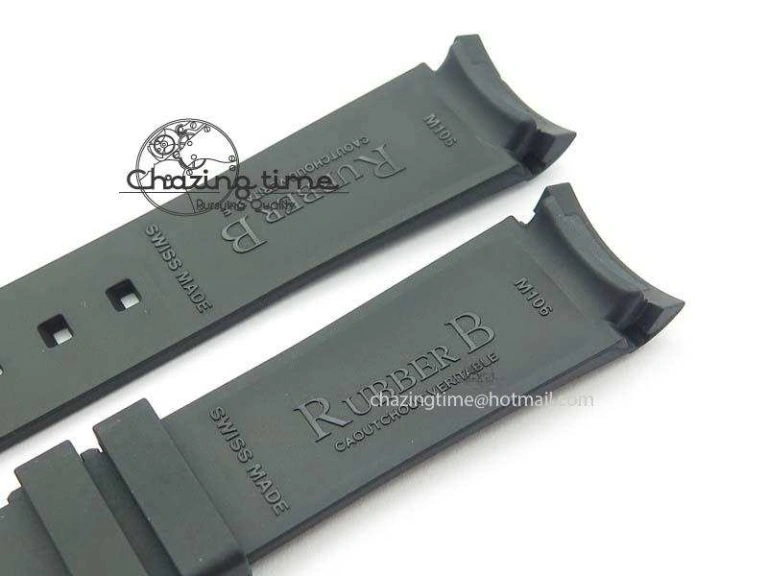 Effortless RubberB Red Line Rubber Strap With Tang Buckle For Submariner 4150