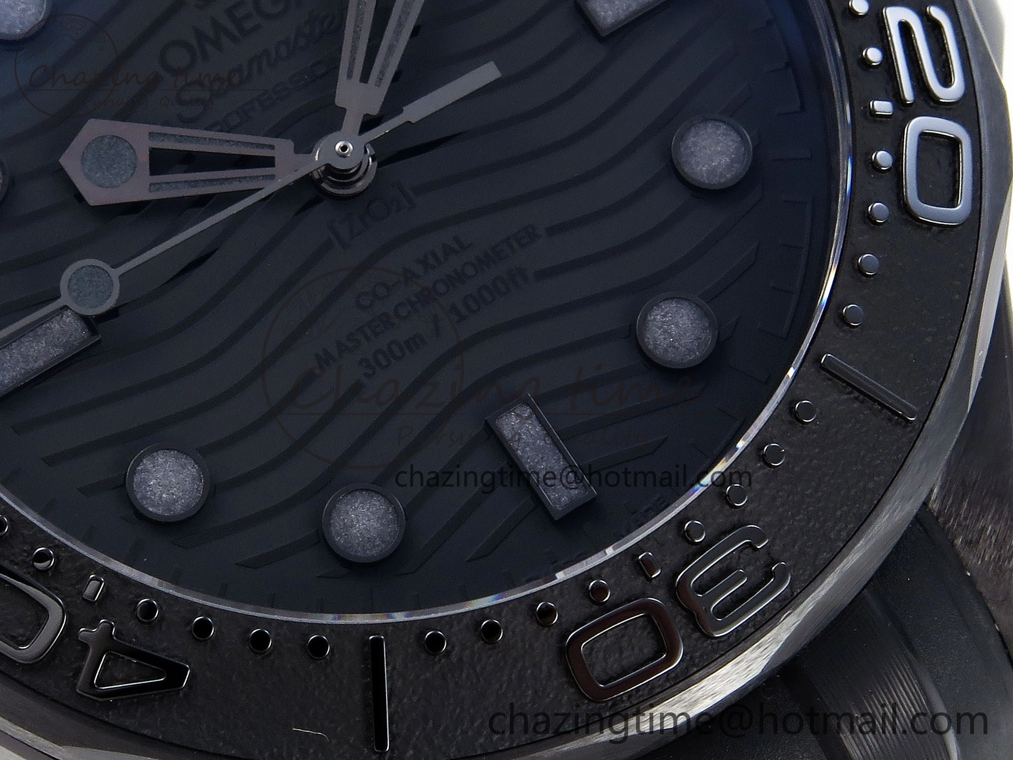 SEAMASTER 300M 43.5MM BLACK CERAMIC VSF 1:1 BEST EDITION BLACK DIAL ON BLACK RUBBER STRAP A Effortless 7766