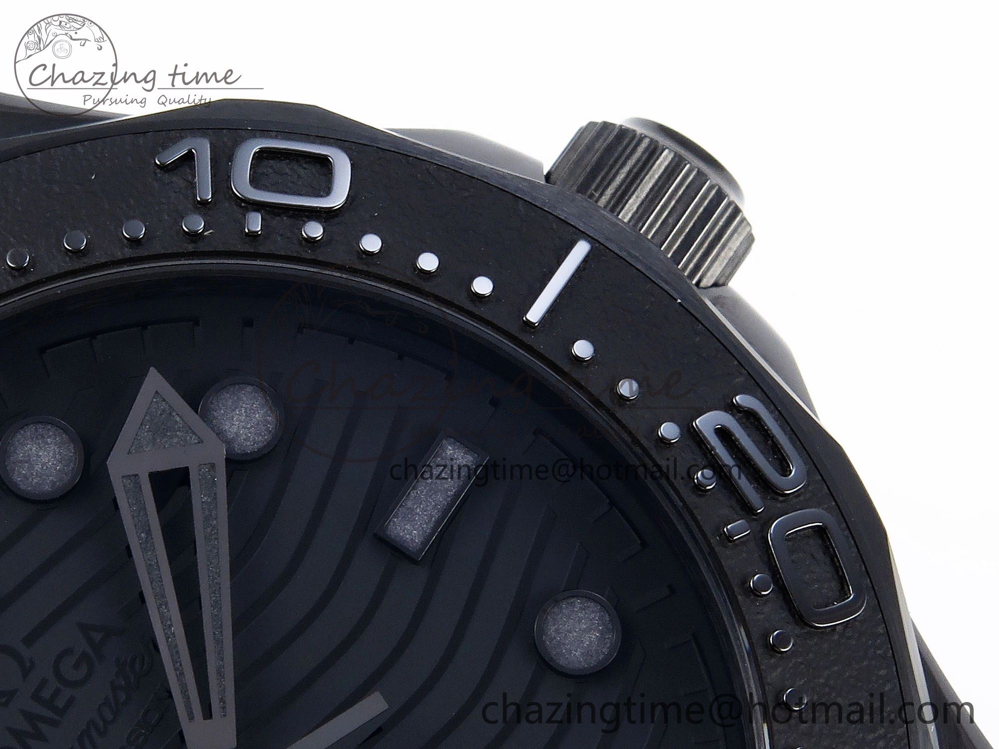 SEAMASTER 300M 43.5MM BLACK CERAMIC VSF 1:1 BEST EDITION BLACK DIAL ON BLACK RUBBER STRAP A Effortless 7766