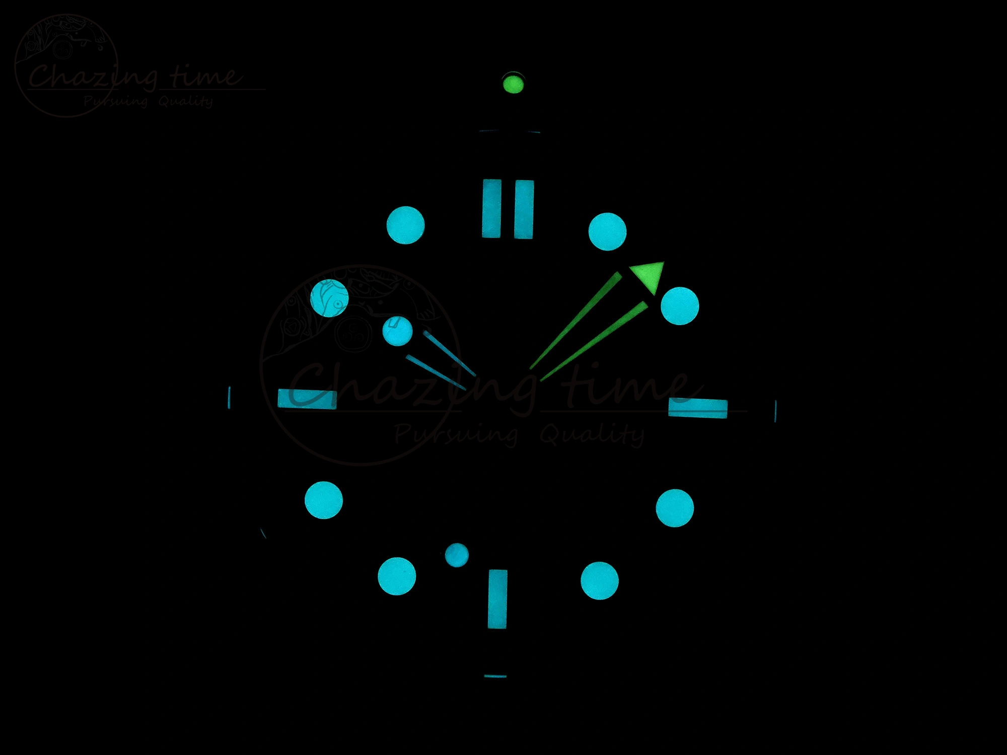 WaterResistant SEAMASTER 300M 43.5MM BLACK CERAMIC VSF 1:1 BEST EDITION BLACK DIAL RG BEZEL ON BLACK RUBBER STRAP A 7767