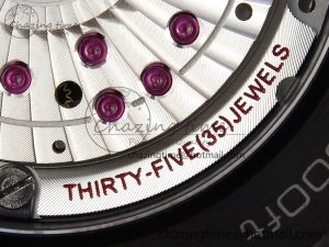 WaterResistant SEAMASTER 300M 43.5MM BLACK CERAMIC VSF 1:1 BEST EDITION BLACK DIAL RG BEZEL ON BLACK RUBBER STRAP A 7767