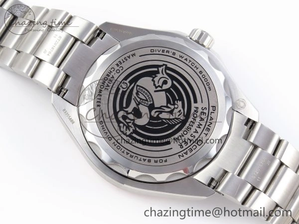 Timeless SEAMASTER 6000M ULTRA DEEP SS VSF 1:1 BEST EDITION BROWN DIAL ORANGE BEZEL ON SS BRACELET A8912 SUPER CLONE 7736