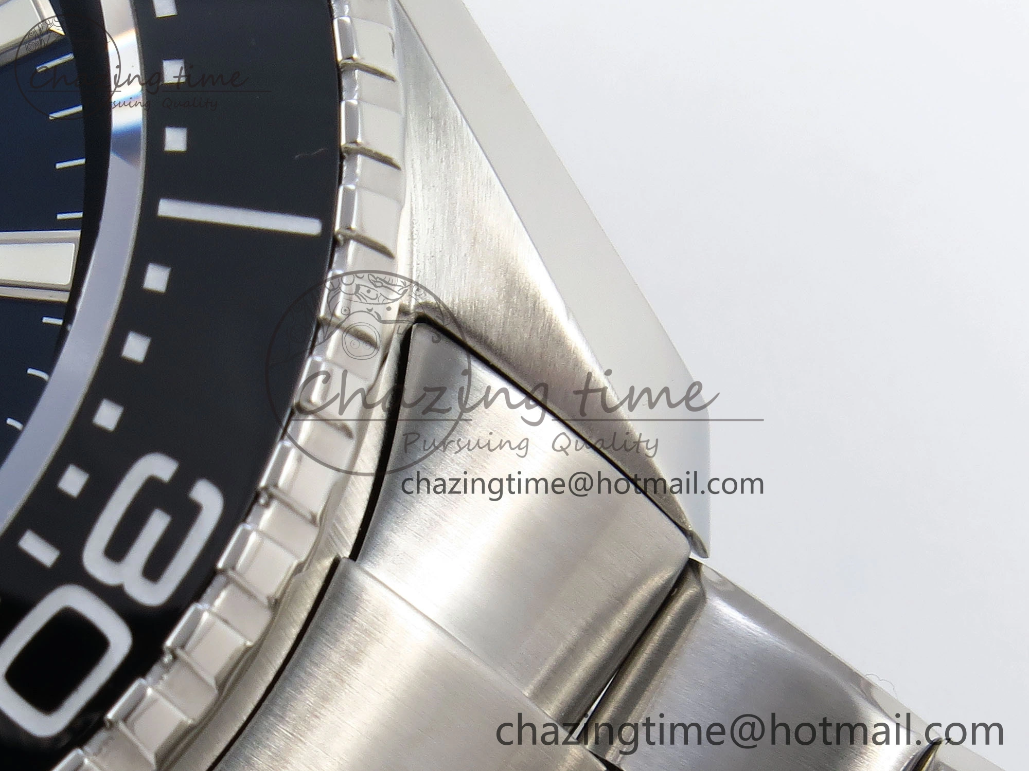 Packable SEAMASTER PLANET OCEAN 6000M ULTRA DEEP 45.5MM SS TF 1:1 BEST EDITION BLUE DIAL BLACK BEZEL ON SS BRACELET A 7760