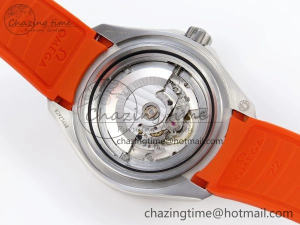 SEAMASTER PLANET OCEAN 6000M ULTRA DEEP 45.5MM SS TF 1:1 BEST EDITION GRAY DIAL ORANGE BEZEL ON RUBBER STRAP A HighQuality 7761