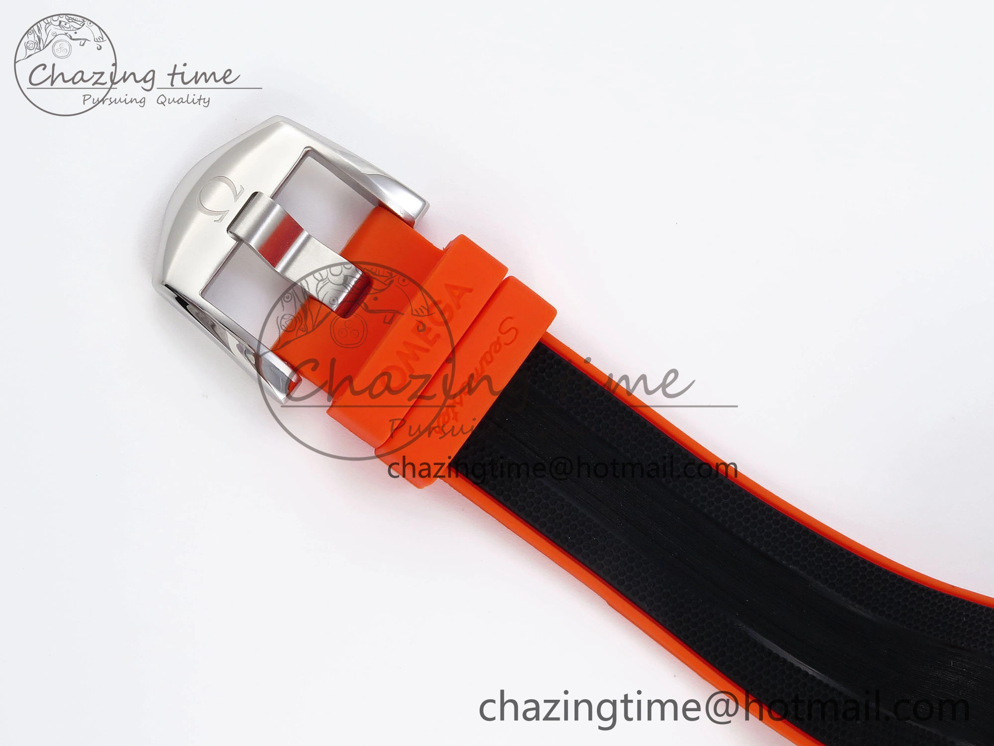 SEAMASTER PLANET OCEAN 6000M ULTRA DEEP 45.5MM SS TF 1:1 BEST EDITION GRAY DIAL ORANGE BEZEL ON RUBBER STRAP A HighQuality 7761
