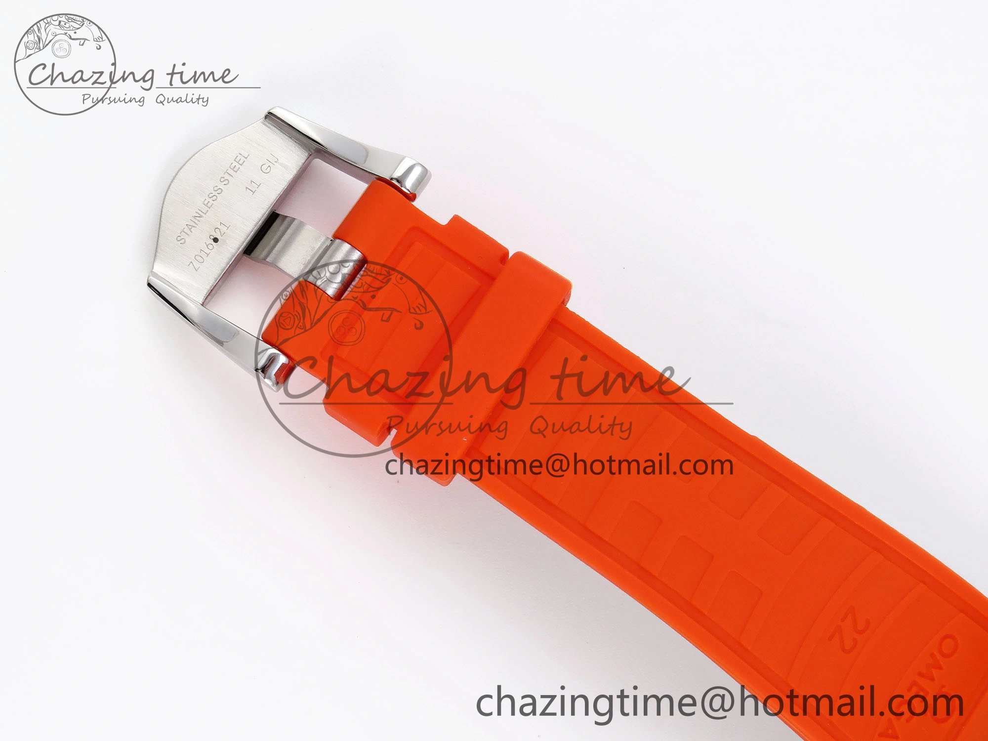 SEAMASTER PLANET OCEAN 6000M ULTRA DEEP 45.5MM SS TF 1:1 BEST EDITION GRAY DIAL ORANGE BEZEL ON RUBBER STRAP A HighQuality 7761