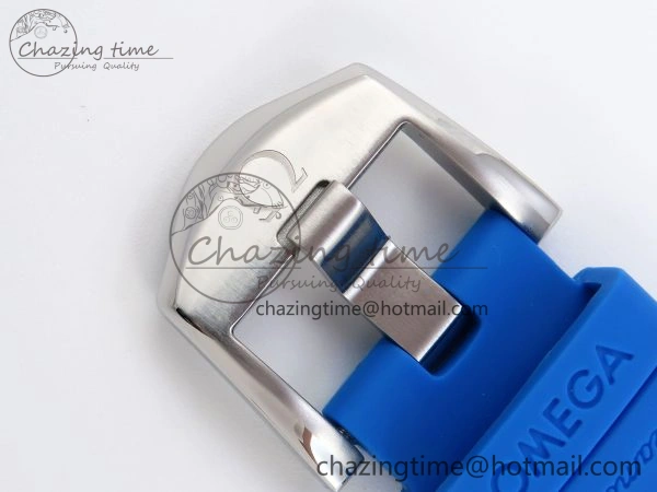 Chic SEAMASTER PLANET OCEAN 6000M ULTRA DEEP 45.5MM SS TF 1:1 BEST EDITION WHITE DIAL BLUE BEZEL ON RUBBER STRAP A 7762