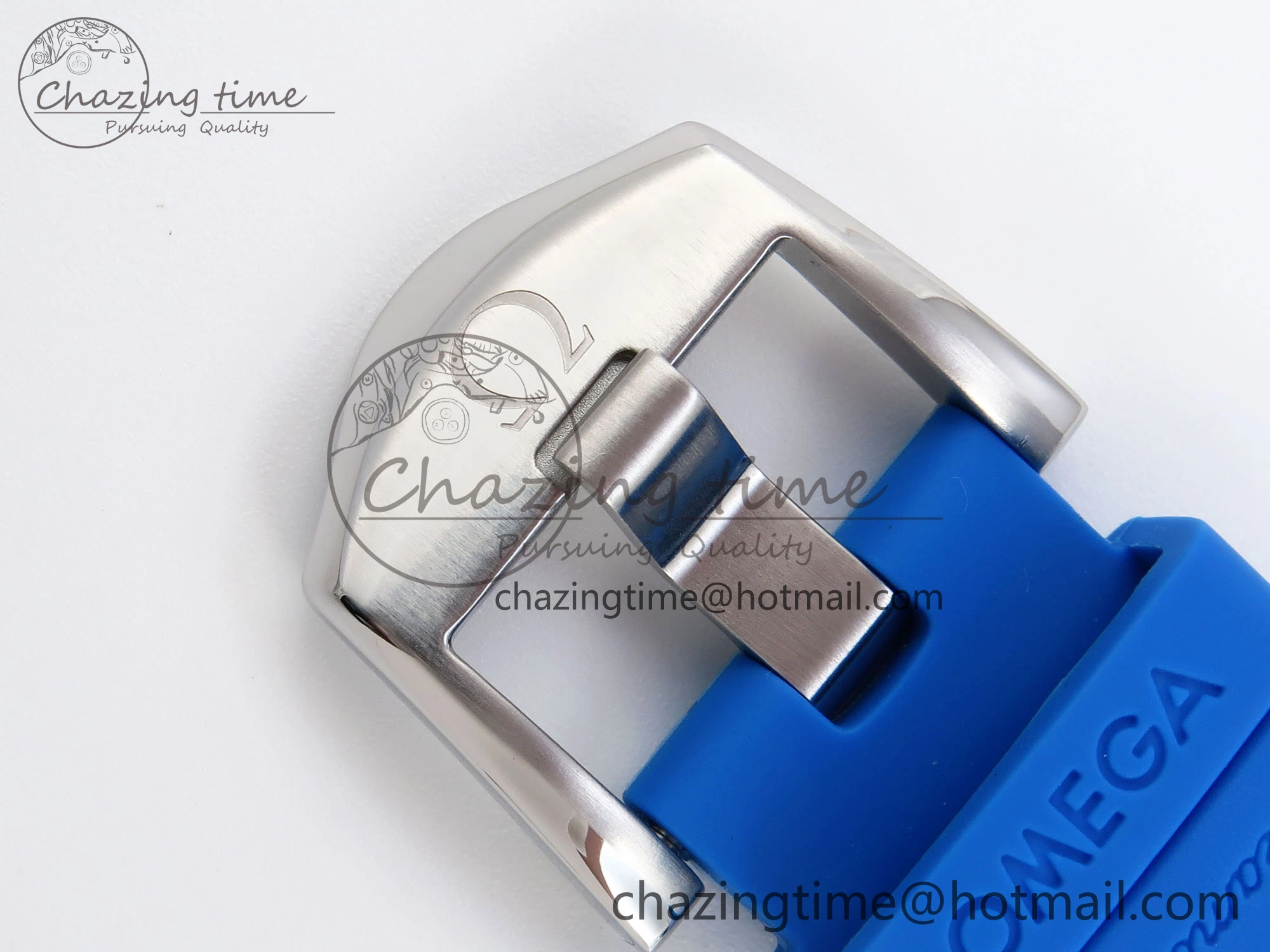 Chic SEAMASTER PLANET OCEAN 6000M ULTRA DEEP 45.5MM SS TF 1:1 BEST EDITION WHITE DIAL BLUE BEZEL ON RUBBER STRAP A 7762