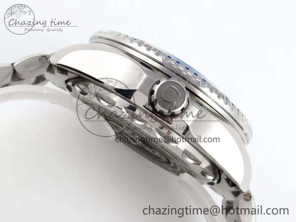 RelaxedFit SEAMASTER PLANET OCEAN 6000M ULTRA DEEP 45.5MM SS TF 1:1 BEST EDITION WHITE DIAL BLUE BEZEL ON SS BRACELET A 7759