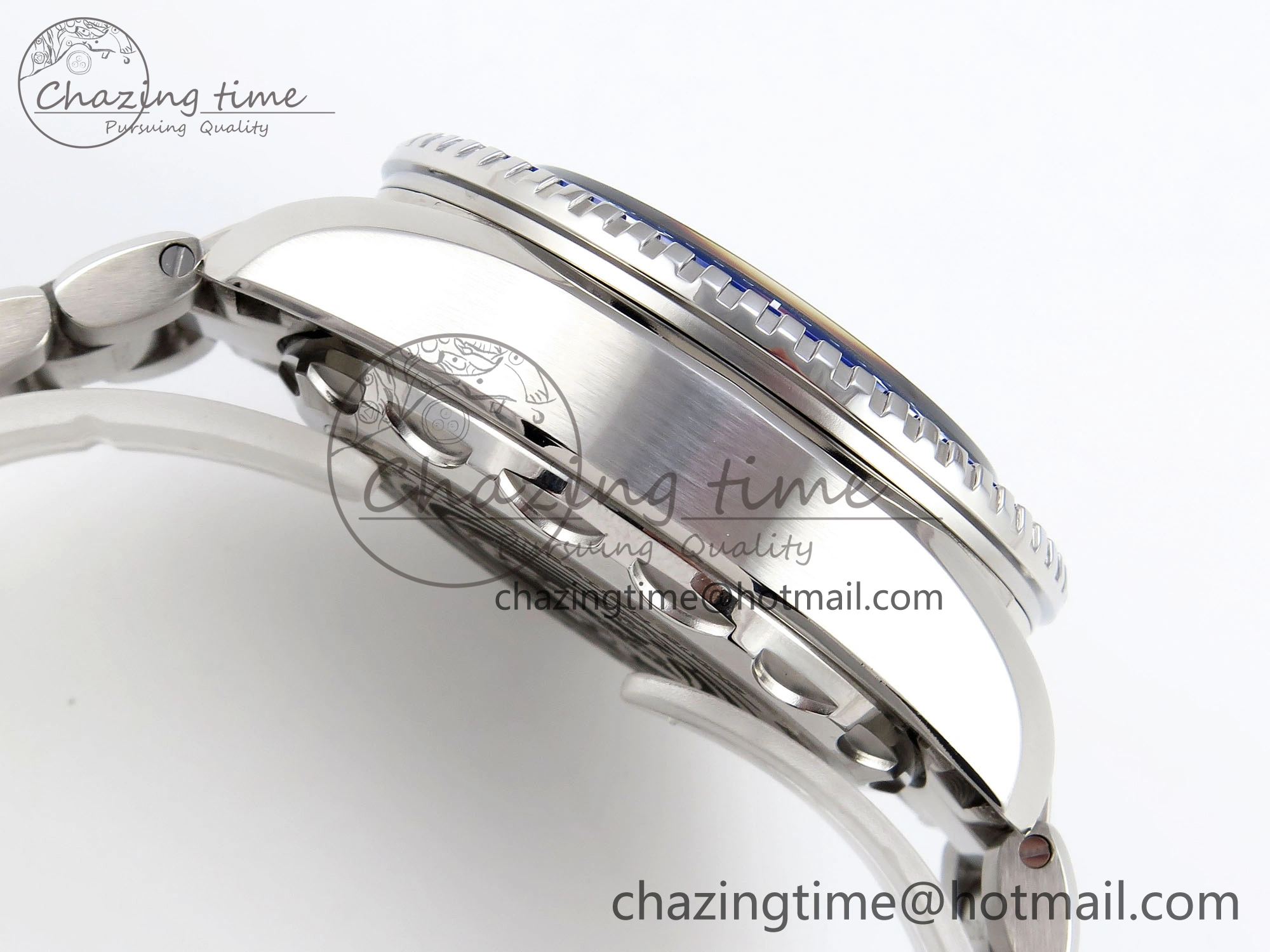 RelaxedFit SEAMASTER PLANET OCEAN 6000M ULTRA DEEP 45.5MM SS TF 1:1 BEST EDITION WHITE DIAL BLUE BEZEL ON SS BRACELET A 7759