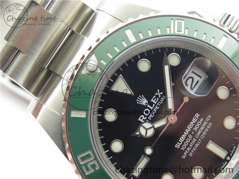 SUBMARINER 41MM 126610 LV KERMIT 904L STEEL GMF 1:1 BEST EDITION A Thermal 2498