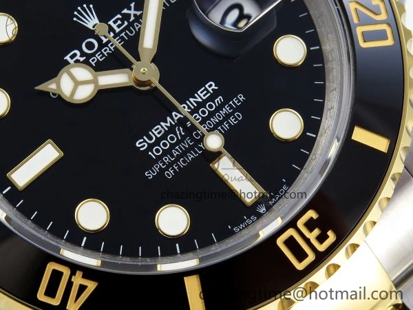 Youthful SUBMARINER 41MM 126613 LN SS YG BLACK CERAMIC 904L STEEL GMF 1:1 BEST EDITION VR 1795