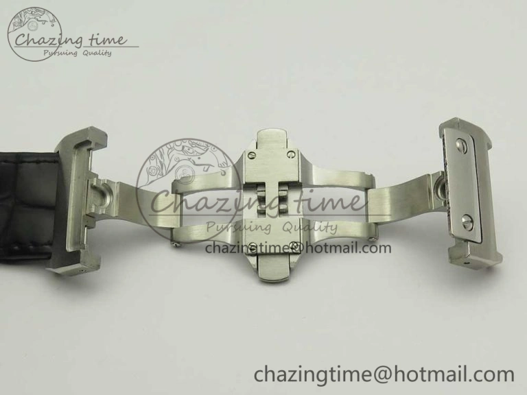 Snug Santos 100 38mm RXW 1:1 Best Edition Ladies SS White Dial on Black Leather Strap A 10633
