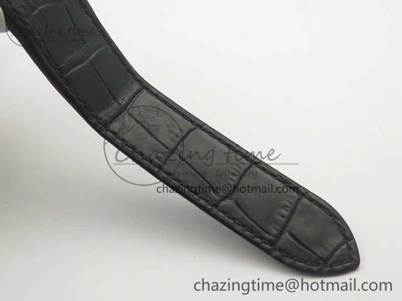 ZipUp Santos 100 38mm SS KZF 1:1 Best Edition White Dial on Black Leather Strap A 6214