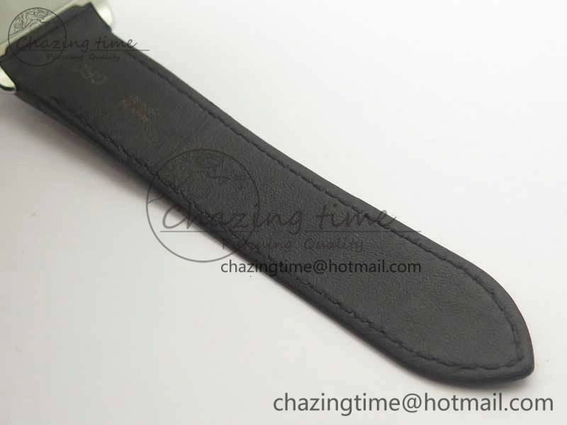 ZipUp Santos 100 38mm SS KZF 1:1 Best Edition White Dial on Black Leather Strap A 6214