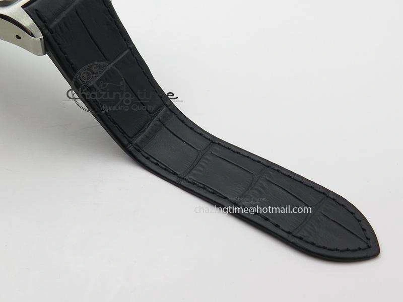 Santos 100 38mm SS White Dial On Black Leather Strap A Durable 6352