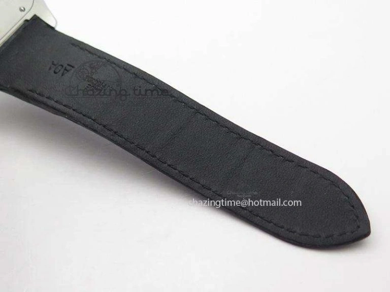 Santos 100 38mm SS White Dial On Black Leather Strap A Durable 6352