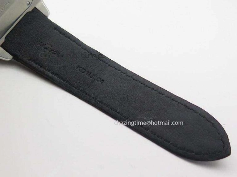 Santos 100 Chronograph SS Ultimate Edition On Black Leather Strap A Thermal 6366