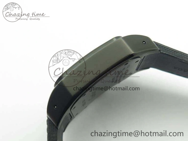 Affordable Santos 100 DLC V6F 1:1 Best Edition Black Dial On Black Nylon Strap A1847 MC 6264