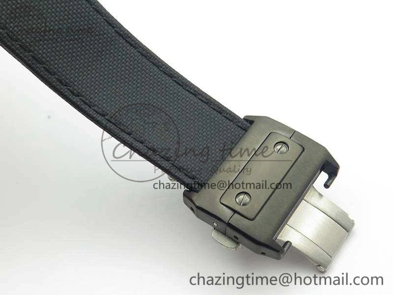 Affordable Santos 100 DLC V6F 1:1 Best Edition Black Dial On Black Nylon Strap A1847 MC 6264