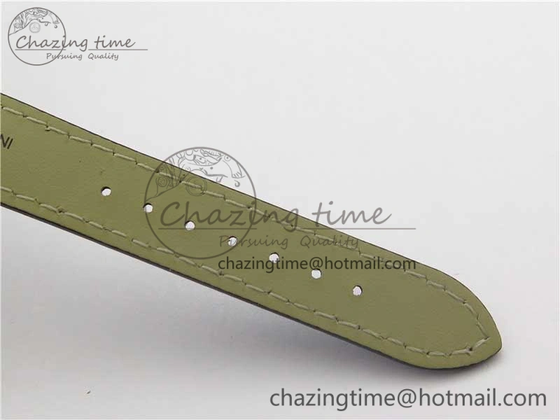 Santos 27.5mm SS RG XF 1:1 Best Edition Silver Dial on Black Croco Strap Ronda Quartz NewStyle 6125