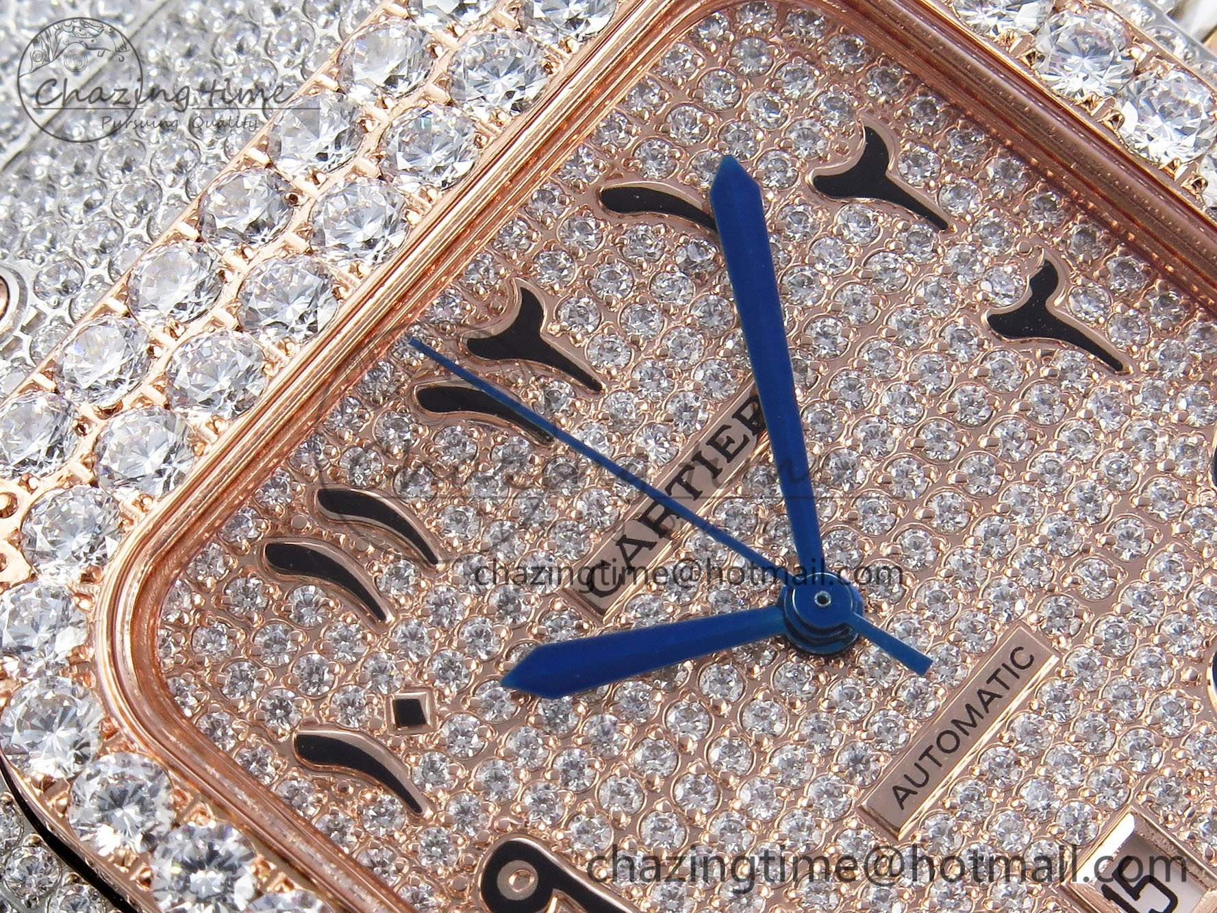 Santos De 40mm TWF 1:1 Best Edition RG Dial 904L SS RG Case and Bracelet A WellDesigned 6003
