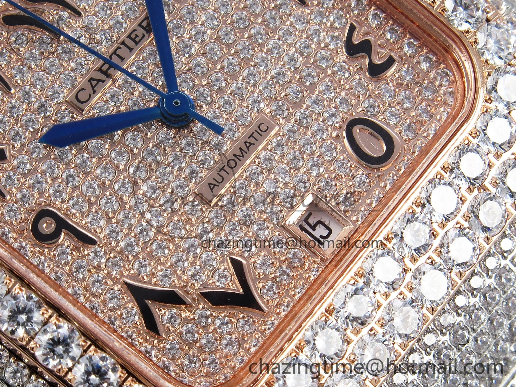 Santos De 40mm TWF 1:1 Best Edition RG Dial 904L SS RG Case and Bracelet A WellDesigned 6003