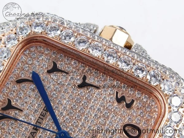 Santos De 40mm TWF 1:1 Best Edition RG Dial 904L SS RG Case and Bracelet A WellDesigned 6003