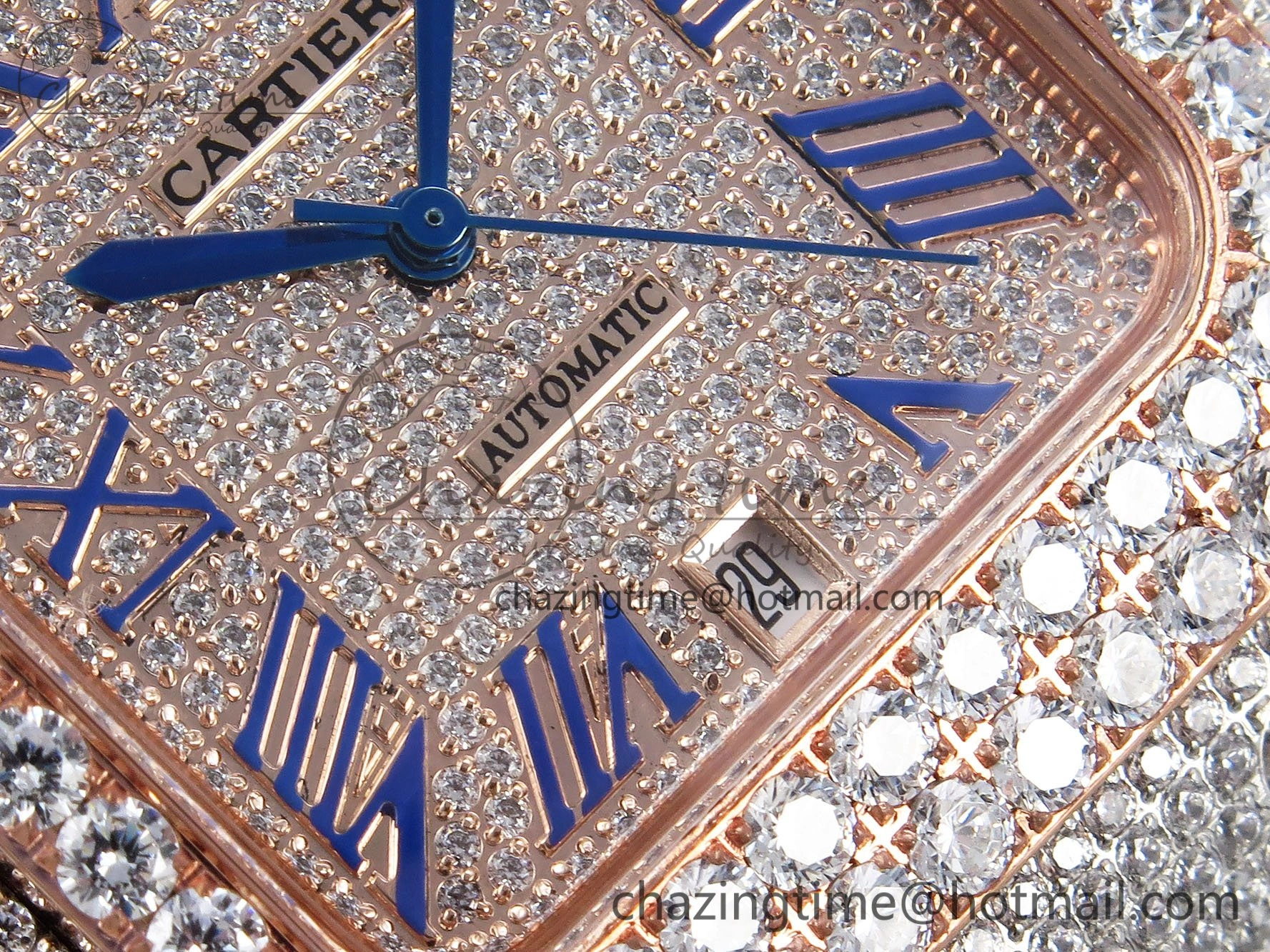 Santos De 40mm TWF 1:1 Best Edition RG Dial 904L SS RG Case and Bracelet A Cozy 6002
