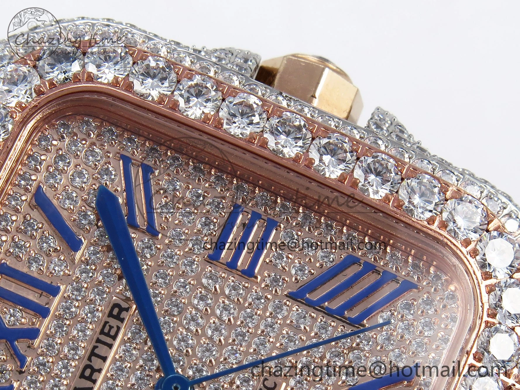 Santos De 40mm TWF 1:1 Best Edition RG Dial 904L SS RG Case and Bracelet A Cozy 6002