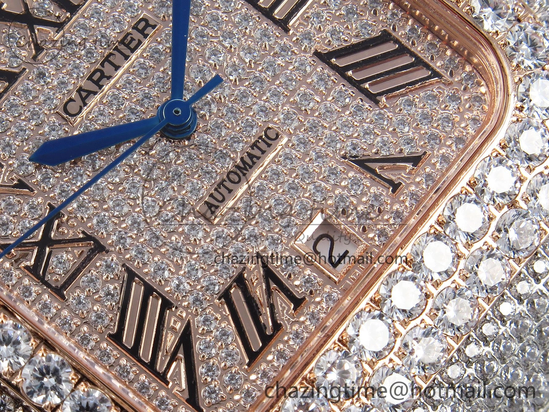Santos De 40mm TWF 1:1 Best Edition RG Dial 904L SS RG Case and Bracelet A EasyCare 6000