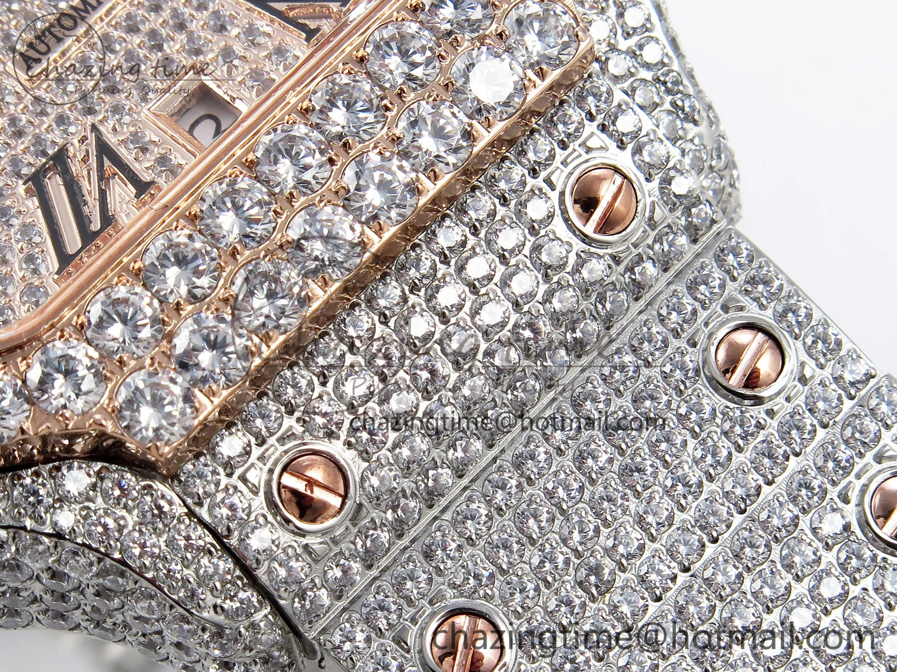 Santos De 40mm TWF 1:1 Best Edition RG Dial 904L SS RG Case and Bracelet A EasyCare 6000