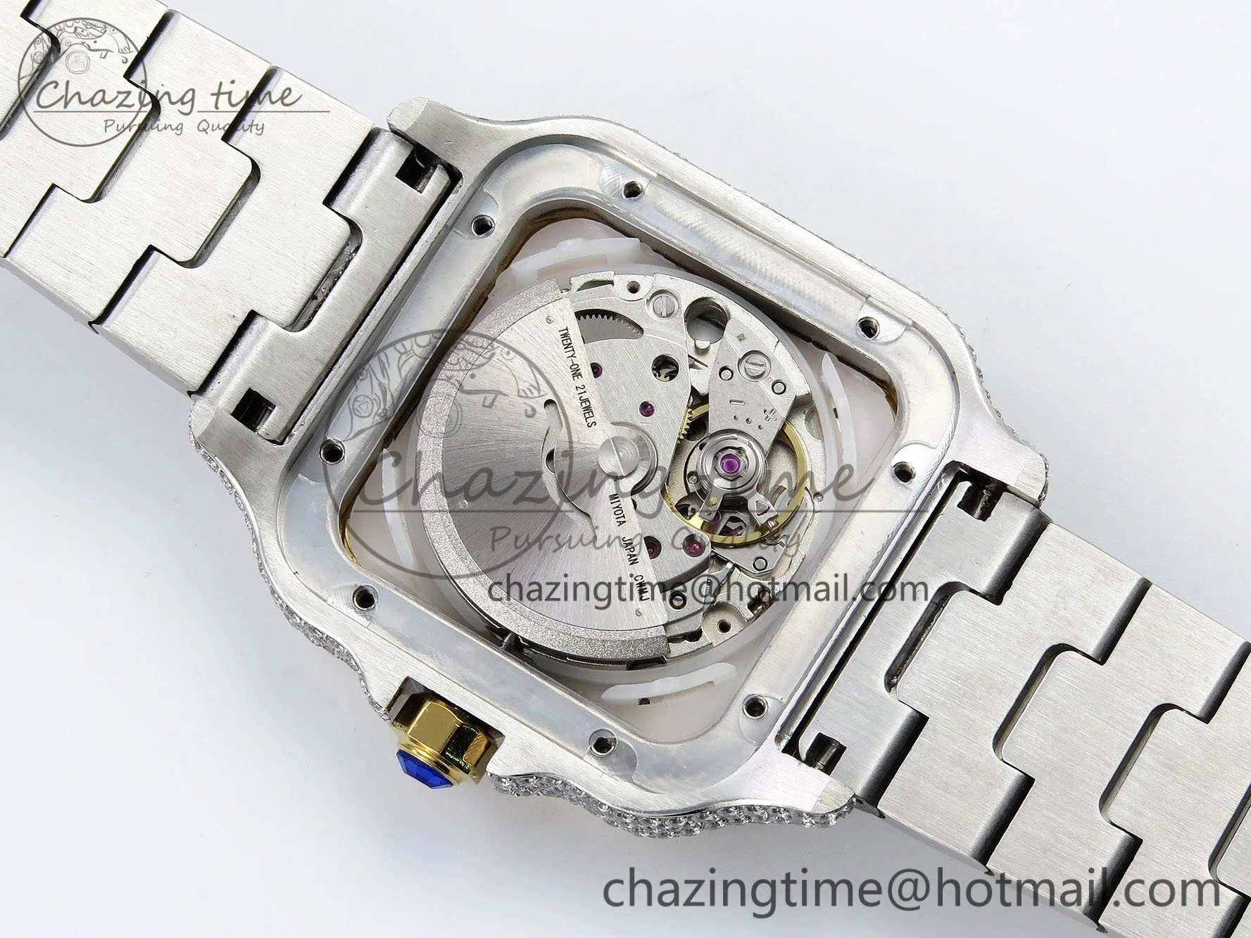 Santos De 40mm TWF 1:1 Best Edition Rainbow Dial 904L SS YG Case and Bracelet A Stylish 6018