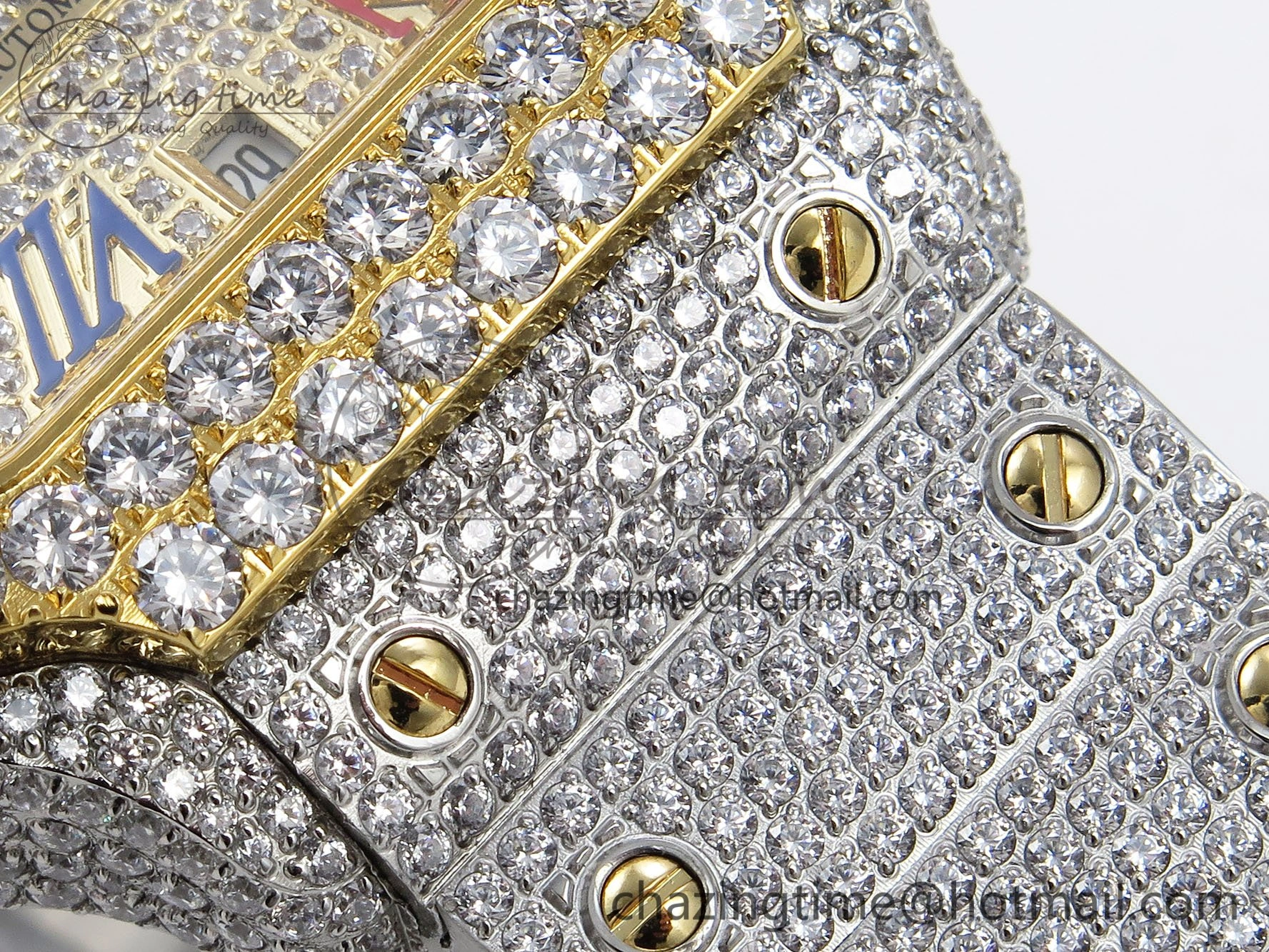 Santos De 40mm TWF 1:1 Best Edition Rainbow Dial 904L SS YG Case and Bracelet A Stylish 6018